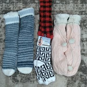 Pack of 4 multi colored fuzzy socks